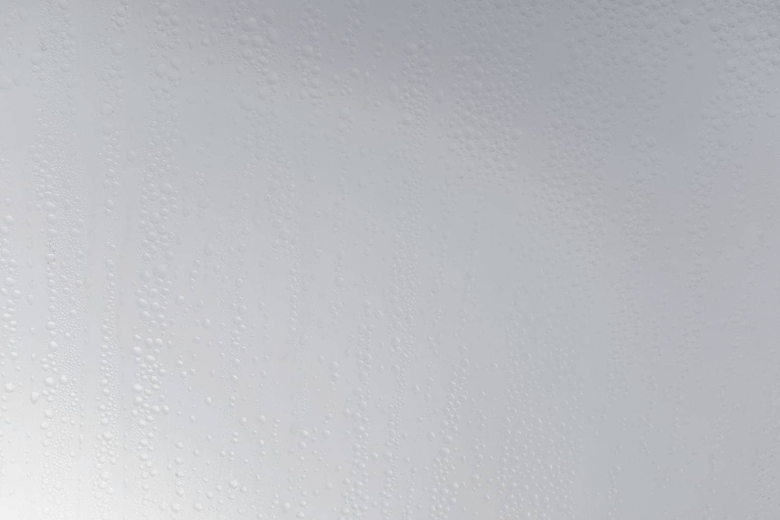Water droplets on frosted glass